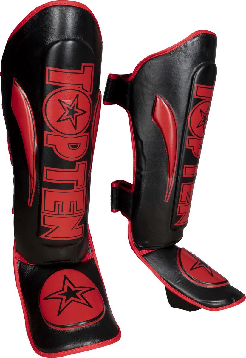 scheenbeschermers star light zwart rood maat L