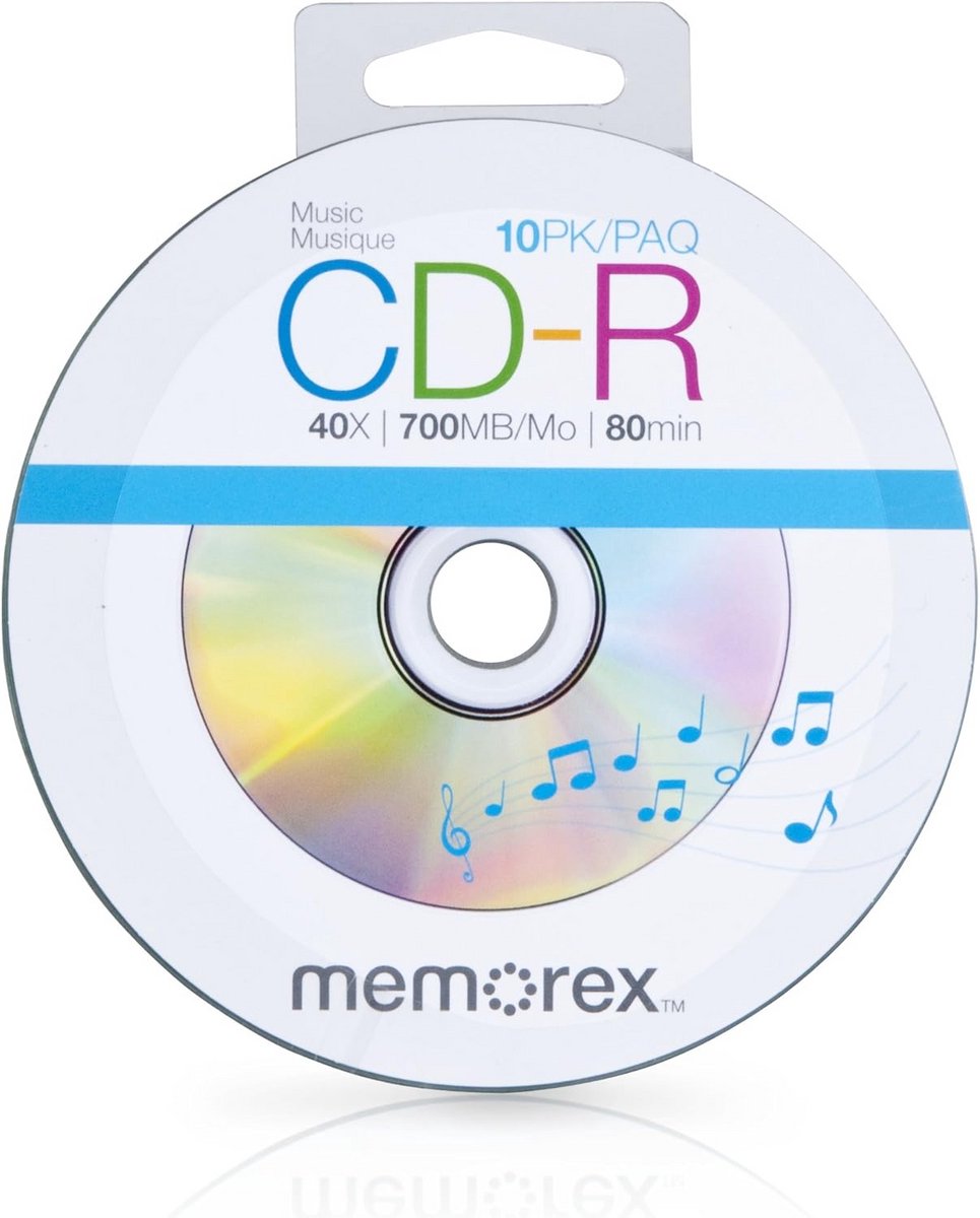 Muziek CD-R 40x 700MB 80 Min 10 Pack