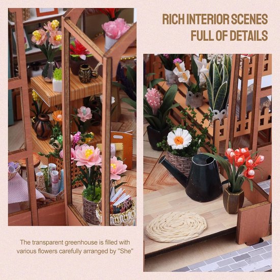 Rolife Librería Kits Book Nook,Shakespeare Diorama Booknook,Regalo De