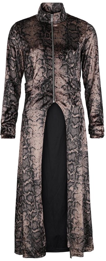 Rock Rebel by EMP Zwart/bruine jas met all-over dierenprint - Dames - L