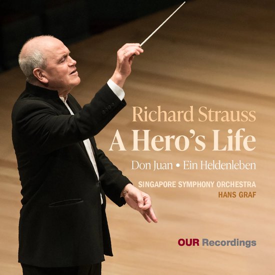 Dirigent Hans Graf leidt het Singapore Symphony Orchestra. Richard Strauss: A Hero's Life, Don Juan, Ein Heldenleben.