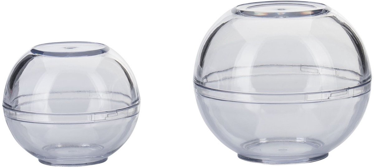 Westmark Set van 2 vershoudbollen, stapelbaar, maten: ø 7cm + ø 9cm, kunststof, BPA-vrij, transparant, 25722260