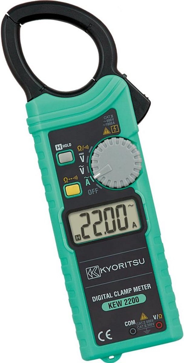 Digitale stroomtang compact - meet AC-stroom, spanning en weerstand tot 33 mm