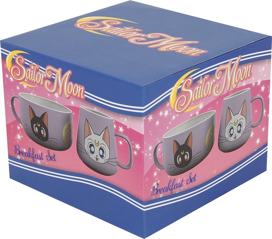Sailor Moon Luna & Artemis Mokken set meerkleurig Keramiek -