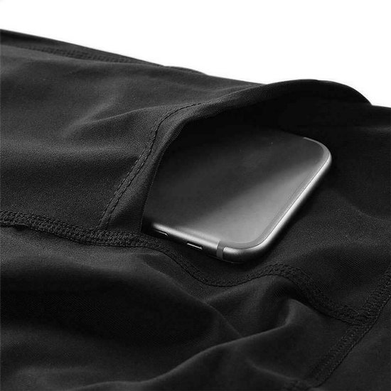 Vrouwen Yoga Shorts Hoge Taille - 4-Weg Stretch Gym Korte Broek met Zakken — afbeelding 2