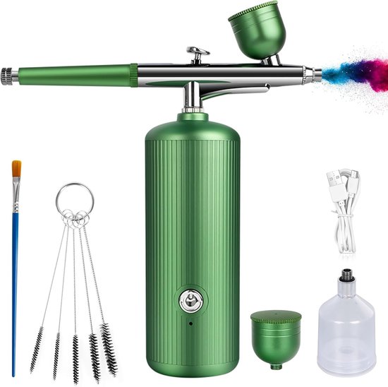 SAGUDIO Airbrush kleuren 24 x 30 ml model kleur kant-en-klare airbrush set, waterafstotend en sneldrogend, modellen voor hobbyisten en beginners