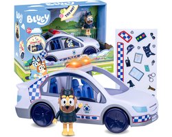 BLUEY - Bluey Politeauto Speelset - Met licht en geluid - Incl. politieagent figuurtje en stickervel