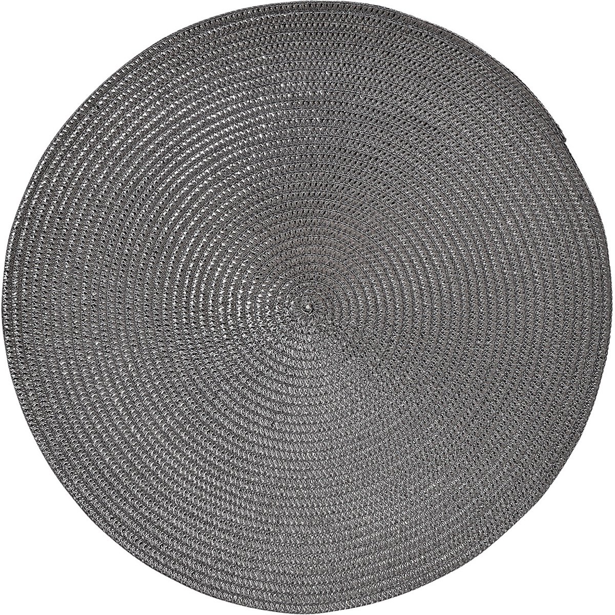 Placemat van kunststof – Zwart | Ø 38 cm | Set van 6
