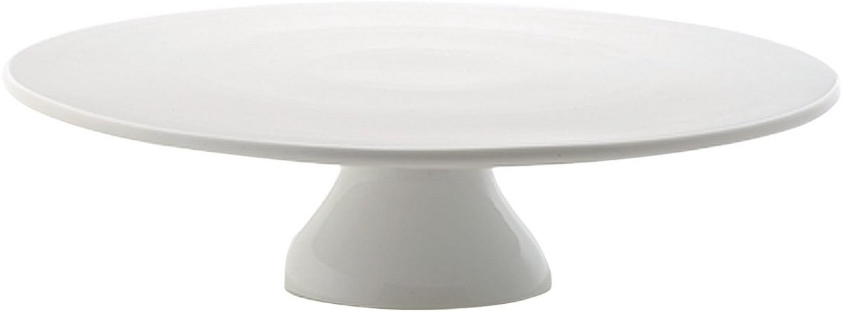 Witte taartstandaard voor het elegant presenteren van taarten en zoetigheden