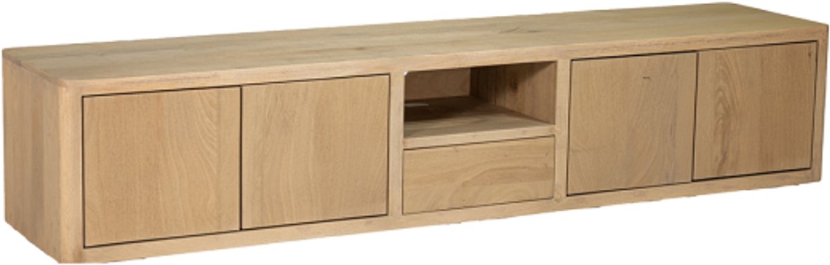 Tower Living Tenna Zwevend TV-meubel mangohout naturel 200 cm