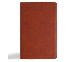 CSB Single-Column Personal Size Reference Bible, Burnt Sienna Leathertouch