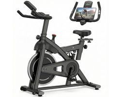 Lugia Hometrainer Pro – Fitnessfiets voor Lange Gebruikers – Premium Vering & Demping – Extra Soepel & Stil – Verstelbaar Zadel – 0-100% Weerstand
