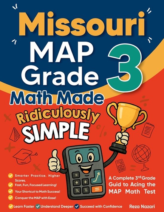 Missouri MAP Grade 3 Math Made Ridiculously Simple - cover