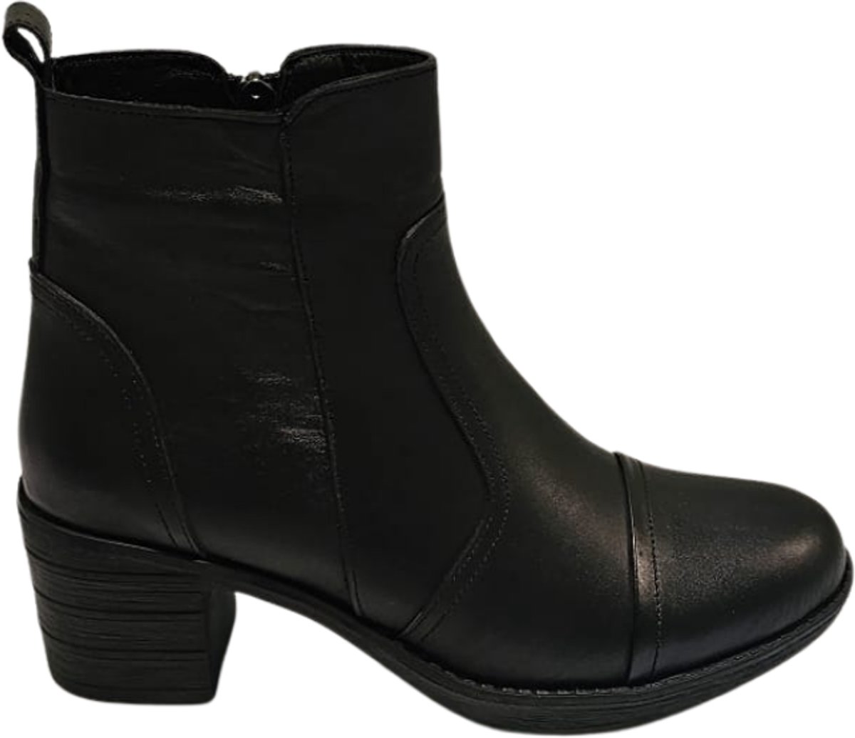 Berussa - Damesmode - Luxe Lederen Enkellaarsjes - Suede Voering - Comfortabele Thermische Zool - Laarzen 36/40