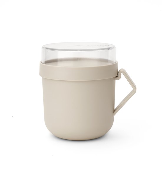 Brabantia Make & Take Soepbeker To Go - 600 ml - Plastique - Soft Beige