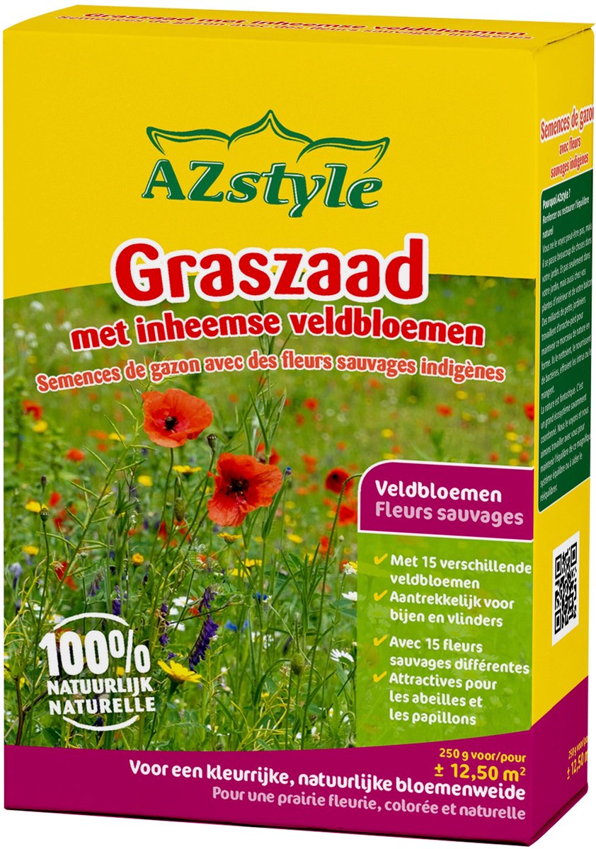 ECOstyle Graszaad met 30 verschillende veldbloemen