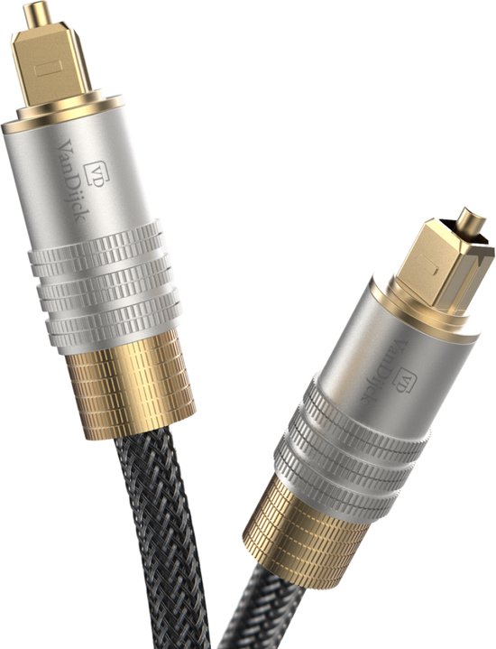 VanDijck® Premium Toslink Optische Kabel - Optische Audiokabel ...
