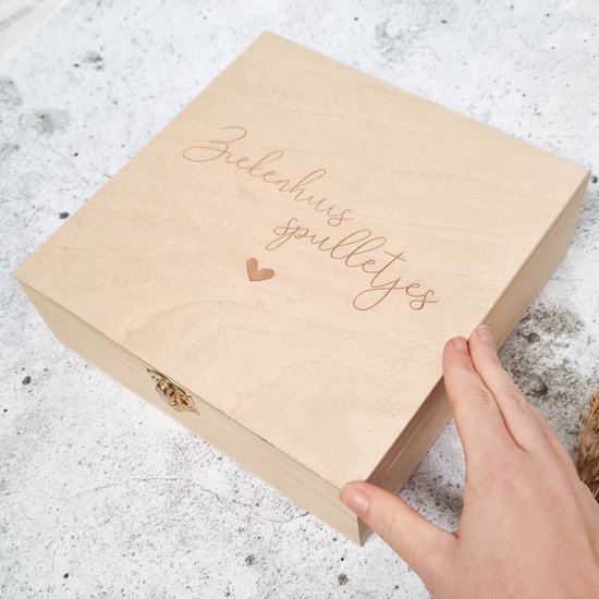 Mijn ziekenhuisspulletjes - bewaarkist ziekenhuis - Cadeau - Kraamcadeau - baby - kind - zwanger - cadeau - kado - gift- herinnering van Perfect Day — afbeelding 2