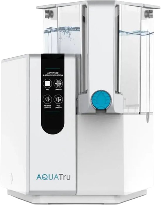 AquaTru Classic waterzuiveraar - 4-staps omgekeerd osmose waterfilter volledige set (2.7 liter capaciteit)