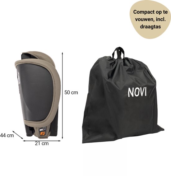 Novi Baby Max I-Size Autostoel - Dark Taupe - Inclusief Draagtas van Novi Baby® — afbeelding 4