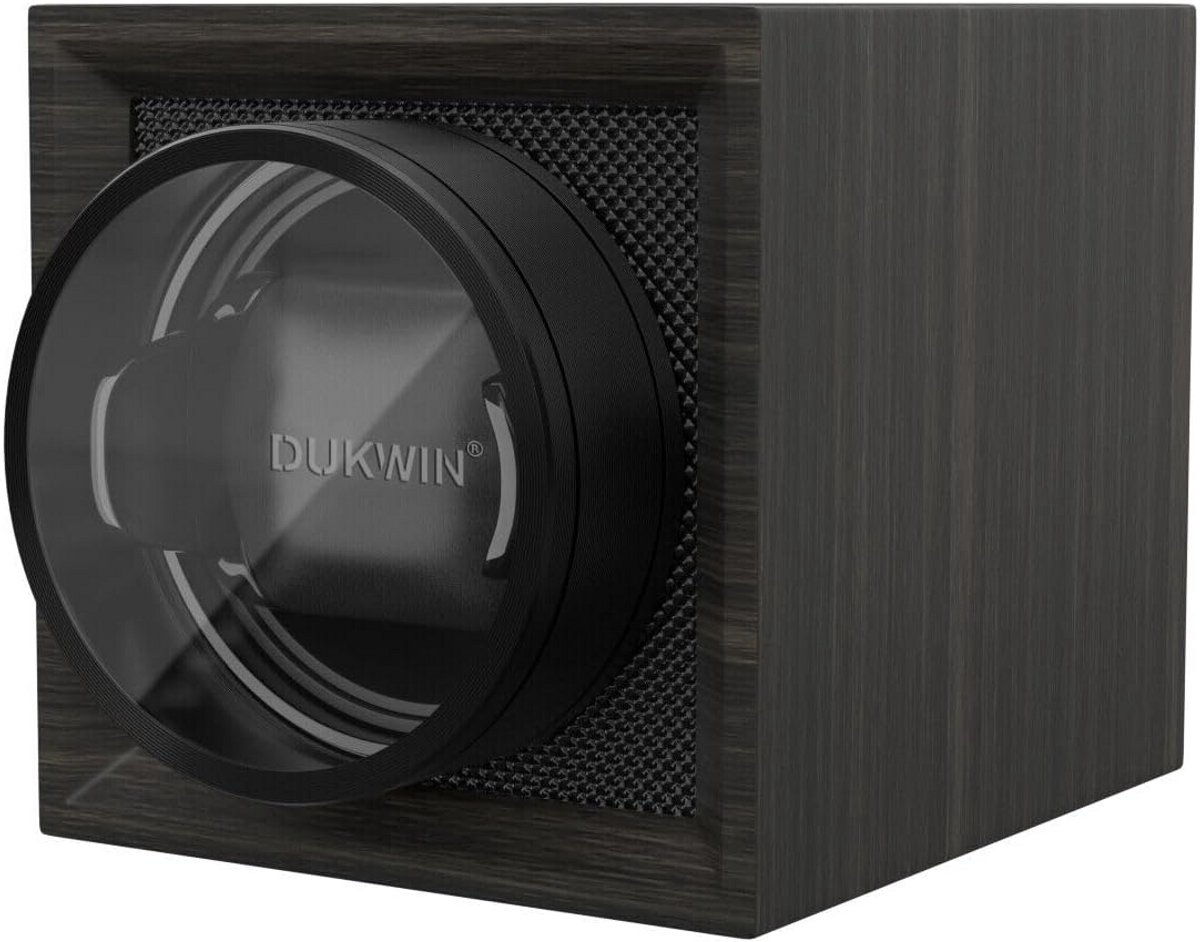 Single horloge winder - houten design - USB en batterij - stil - geschikt voor horloges tot 55 mm