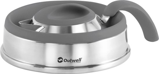 Outwell Collaps Kettle 1.5L Campingketel Opvouwbaar Siliconen Grijs — afbeelding 3