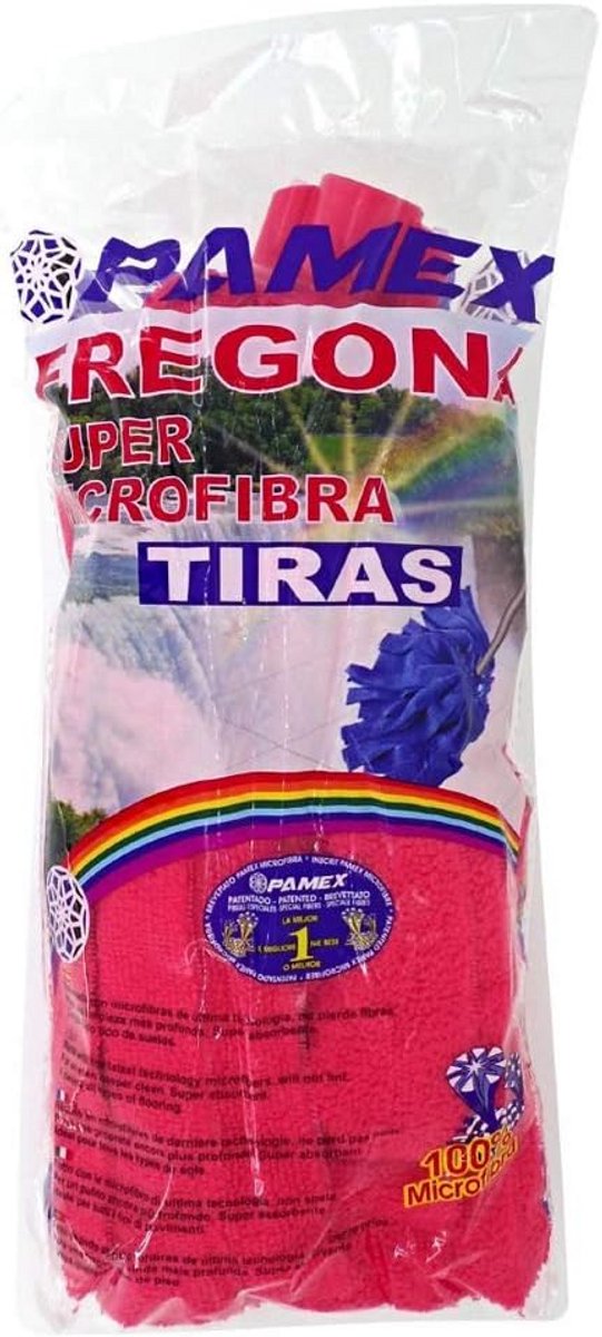 Microvezel Vloerwisser Plat - 25 cm - Blauw en Geel
