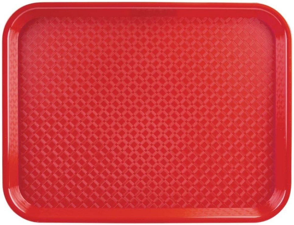 Groot Rood Serveerblad Polypropyleen - 35x45 cm - Foodservice Dienblad