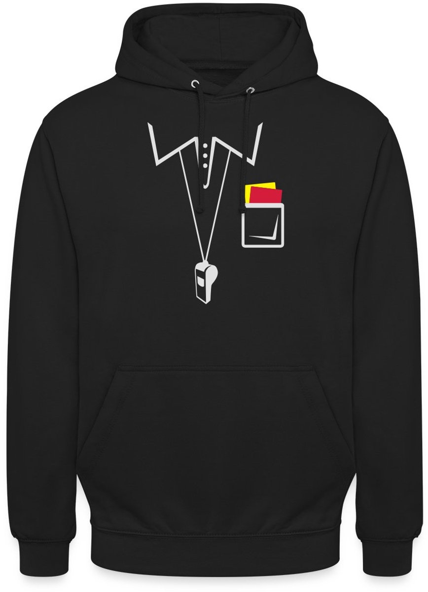 Voetbal Scheidsrechter Verdedigingsstijl Aanmoediger Hoodie Unisex