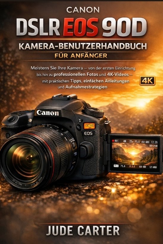 Canon Dslr EOS 90d Kamera-Benutzerhandbuch Für Anfänger - cover