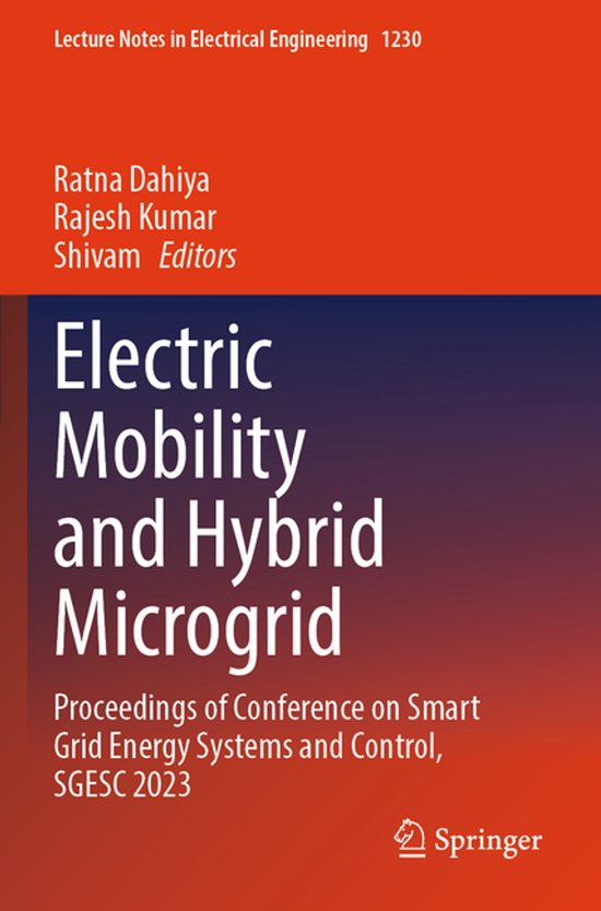 Lecture Notes in Electrical Engineering1230- Electric Mobili ... - cover