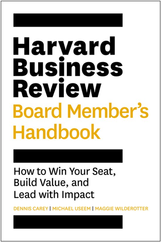 Harvard Business Review Board Member's Handbook - cover