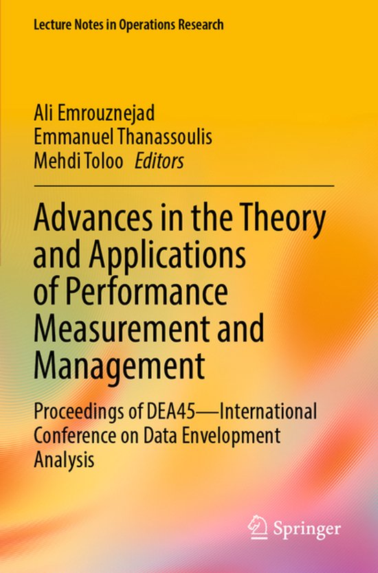 Lecture Notes in Operations Research- Advances in the Theory ... - cover