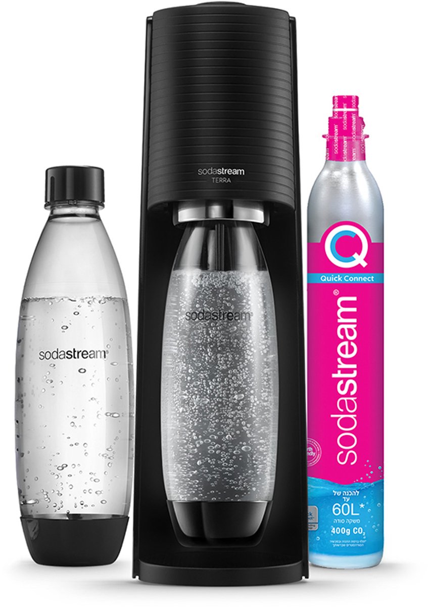 SodaStream bruiswatertoestel terra megapack black
