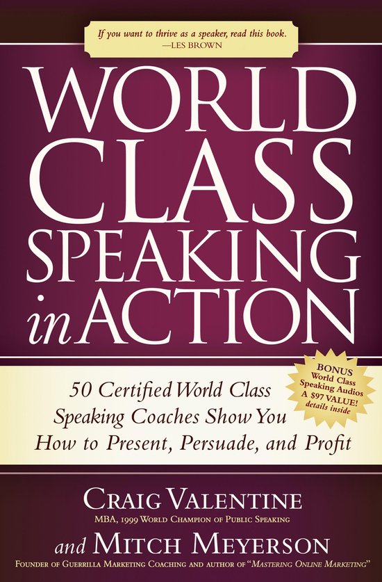 World Class Speaking in Action - cover