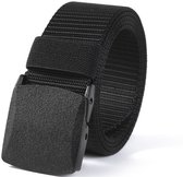 Loud and Clear® Riem - Broekriem - Koppelriem - Zonder Gaatjes - Heren - Dames - Zwart - 130cm