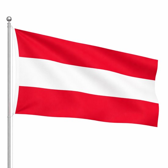 Het Vlaggenschip - Vlag Oostenrijk - 90 x 150 centimeter