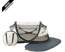 Deryan Baby Luxe Campingbedje – Inclusief zelfopblaasbare matras - Cream