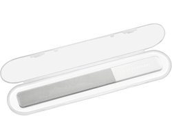 Tweezerman Glass Nail Buffer – Glazen Nagelvijl voor Gladde, Glanzende Nagels zonder Lak – Duurzaam, Hygiënisch & Herbruikbaar – Versterkt Nagels en Vermindert Splijten – Luxe Nagelverzorging voor Thuis of Onderweg