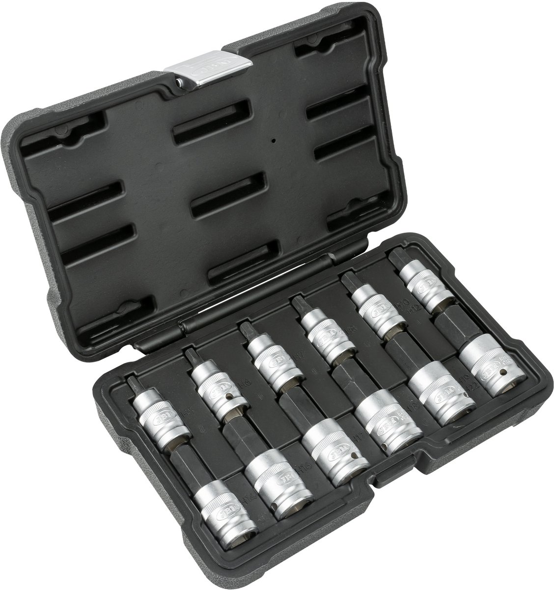 JBM doppen set Inbus 6-kant 12 delig in de maten 5 mm t/m 22 mm.
