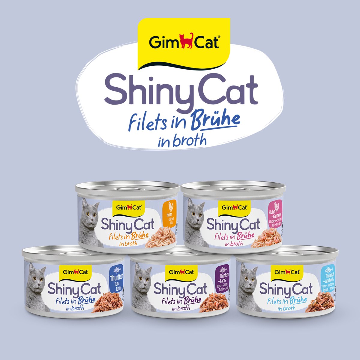 GimCat 70 g - GimCat ShinyCat Filets in broth kip