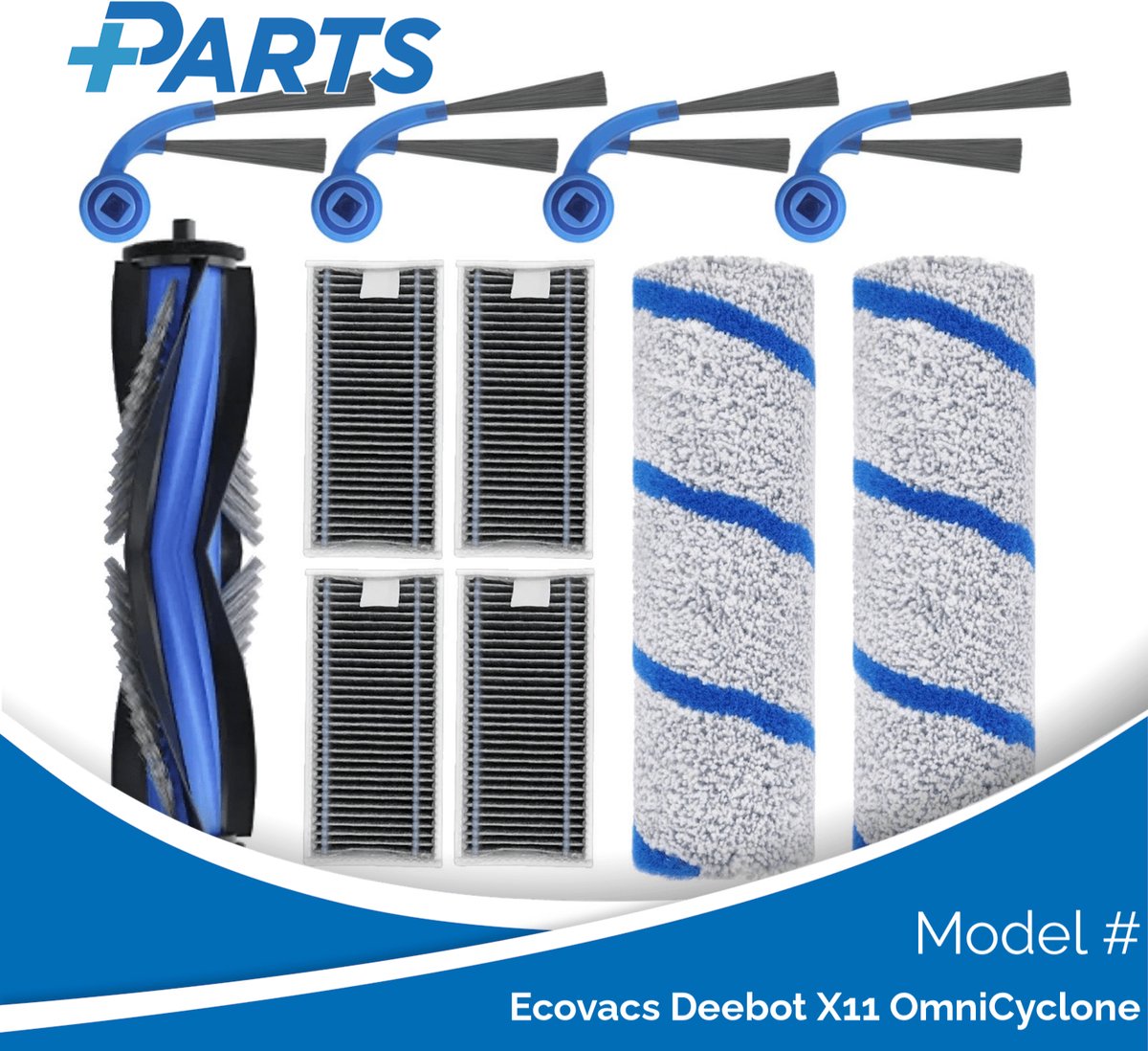 Ecovacs Deebot X11 OmniCyclone Onderhoudsset (Plus.Parts® alternatief voor DKT060223)