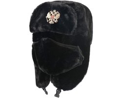 Russen Mütze - Winter Thermal - Winddicht & Super Warm voor Volwassenen - 1 - Unisex Gebruik + Zwart