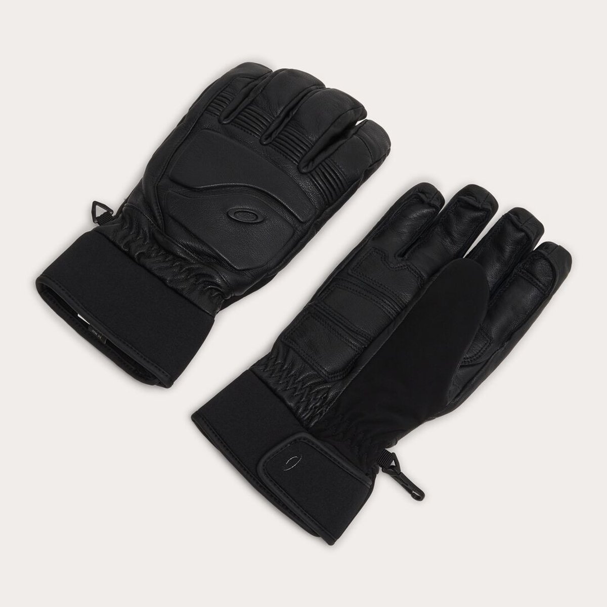 OAKLEY PEAK LEATHER Wintersporthandschoenen – BLACKOUT MEDIUM Zwart