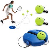 Funmo Kit Tennis Autodidacte – 2 Balles Rebondissantes, Base EVA Antidérapante, Corde 4 M, Pour Débutants Adultes Et Enfants