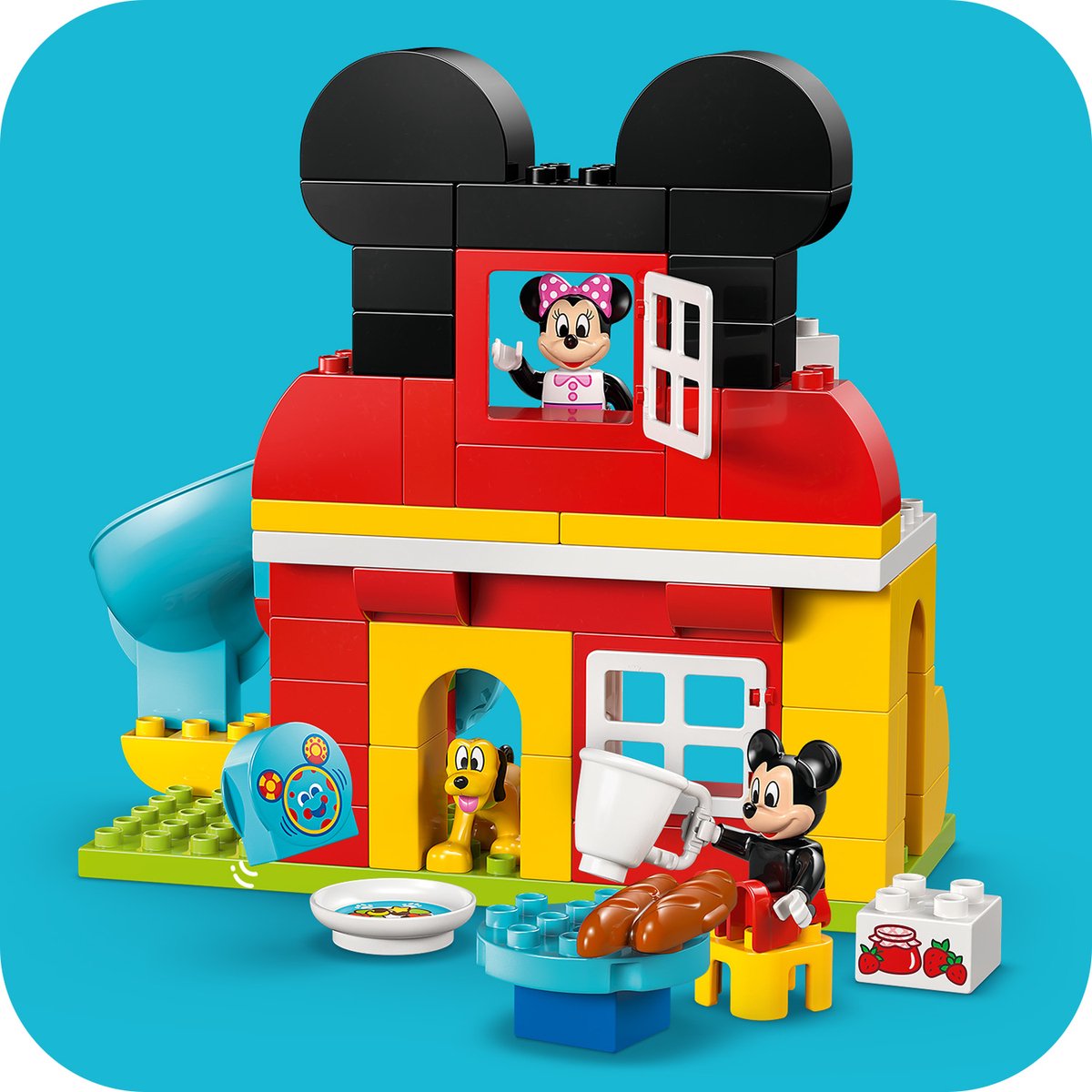 LEGO DUPLO - Disney Mickey Mouse Clubhuis met Minnie en Pluto Bouwpakket voor Kinderen - 10465 – foto 3