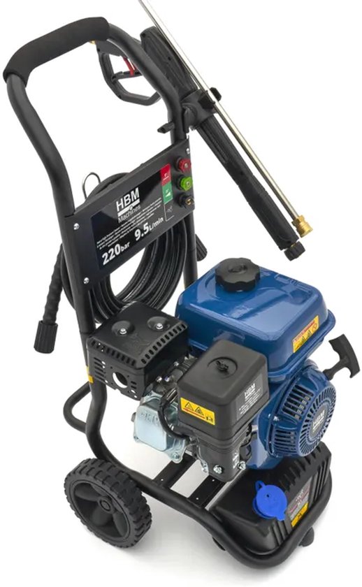 HBM benzine hogedrukreiniger 220 bar 9,5L/min208cc van Merkloos	 — afbeelding 4