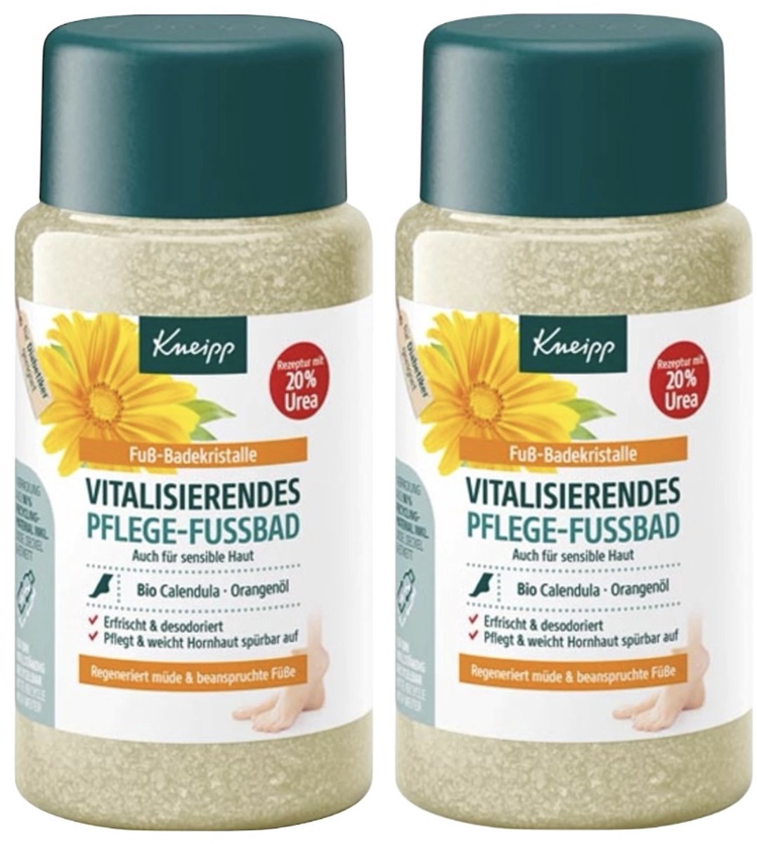 Revitaliserende voetbad kristallen van Kneipp-