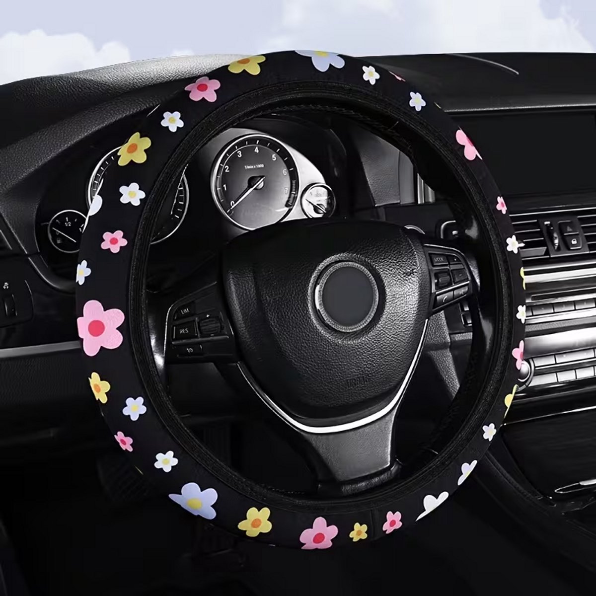 Stuurhoes Auto Universeel - Bloemen Design - Kasey Products – foto 3