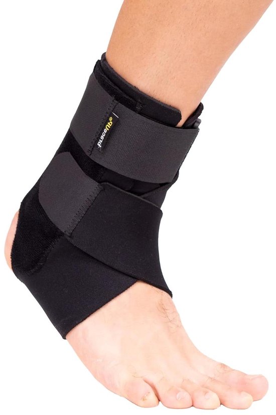 Foto: Provento enkelbandage voetpijn verstuikte enkels achillespeesontsteking steun pijnverlichting geschikt voor sport zwart